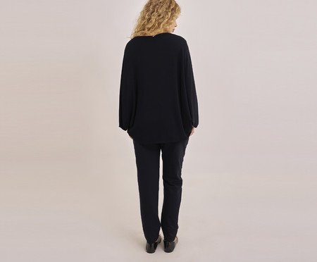 Blusa Triangle Bamboo Preta | Westwing