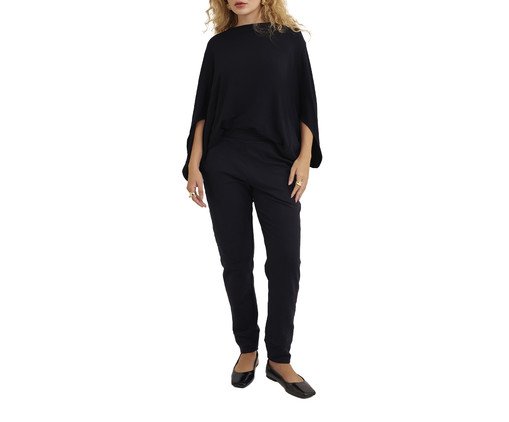 Blusa Triangle Bamboo Preta, black | WestwingNow