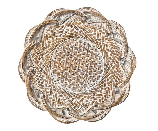 Bandeja Decorativa Tramada Orné Natural, gold | WestwingNow