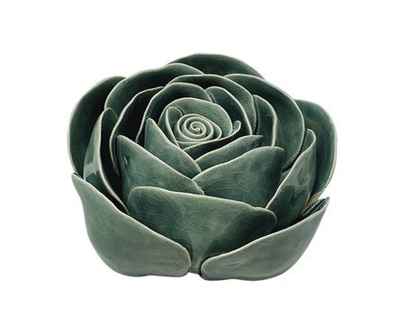 Flor Decorativa em Cerâmica Gallicas Verde | Westwing