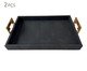 Jogo de Bandejas Decorativas Obscurité Preto, black | WestwingNow