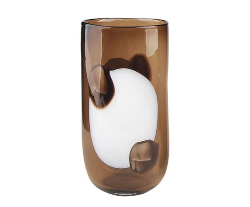 Vaso Decorativo Rayana Marrom e Branco, brown | WestwingNow