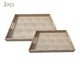 Jogo de Bandejas Decorativas Naturel Bege, beige | WestwingNow