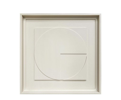 Quadro Decorativo Relief Branco, brown | WestwingNow