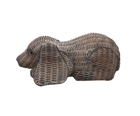 Cachorro Decorativo Canin Marrrom e Branco | Westwing