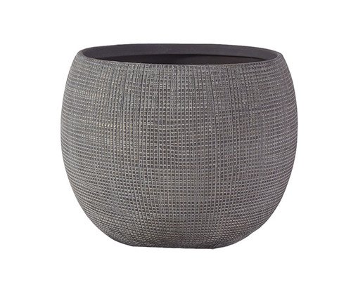 Vaso Decorativo Weft Cinza Grande, grey | WestwingNow