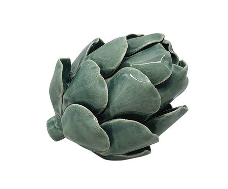 Flor Decorativa em Cerâmica Cynara Verde | Westwing
