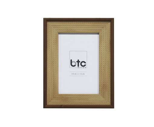 Porta-Retrato Tresser Marrom Claro Pequeno, brown | WestwingNow