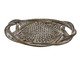 Bandeja Decorativa Tramada Buya Marrrom e Branco, brown | WestwingNow