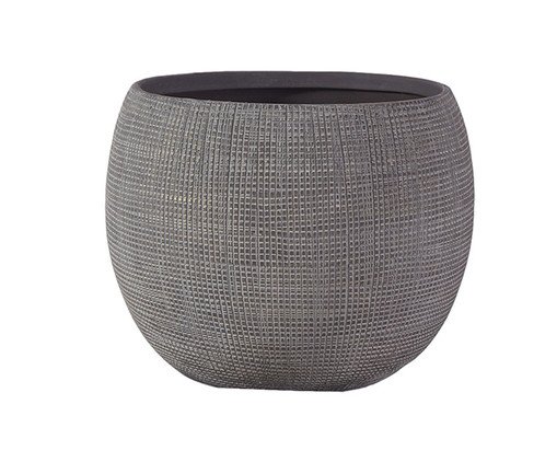 Vaso Decorativo Weft Cinza Pequeno, grey | WestwingNow