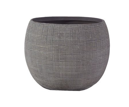 Vaso Decorativo Weft Cinza Pequeno | Westwing