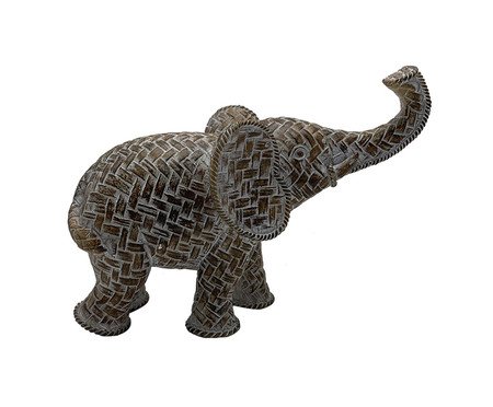 Elefante Decorativo Tronc Marrrom e Branco | Westwing