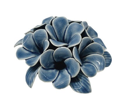 Flor Decorativa em Cerâmica Hortênsia Azul | Westwing