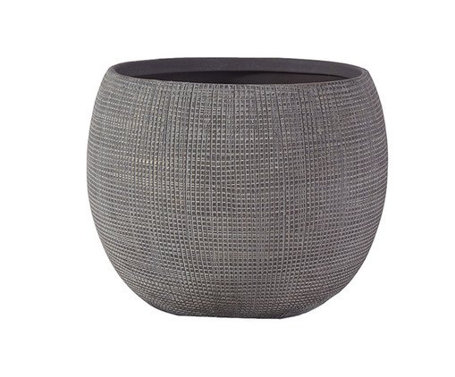 Vaso Decorativo Weft Cinza Médio, grey | WestwingNow