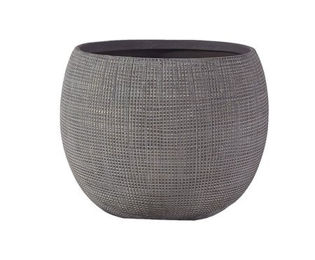 Vaso Decorativo Weft Cinza Médio | Westwing
