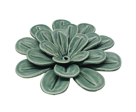 Flor Decorativa em Cerâmica Chevé Verde | Westwing