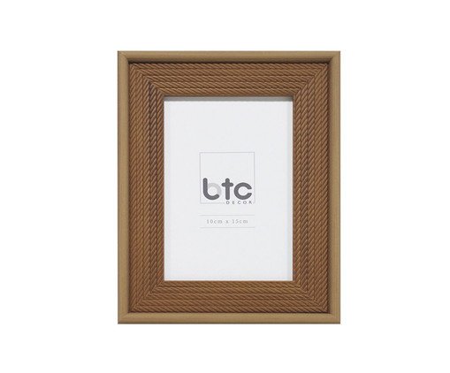 Porta-Retrato Tresser Marrom Escuro Pequeno, brown | WestwingNow