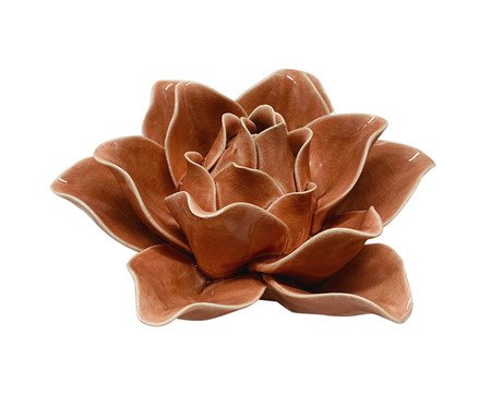 Flor Decorativa em Cerâmica Magnus Laranja | Westwing