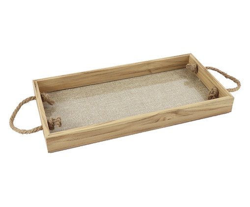 Bandeja Decorativa Juté Bege, brown | WestwingNow