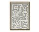 Quadro Decorativo em Linho Désordre Cinza e Branco, grey | WestwingNow