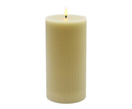 Vela Decorativa de LED Niche Bege Grande | Westwing