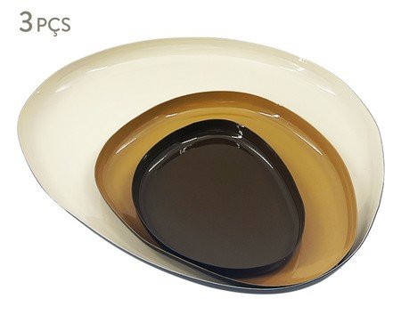 Jogo de Bandejas Decorativas Concentric | Westwing