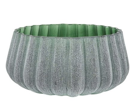 Vaso Decorativo Ondulé Verde Fosco | Westwing