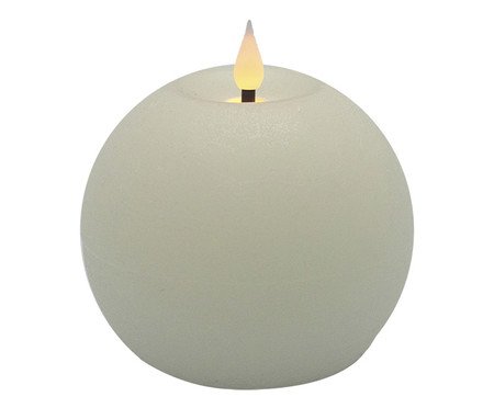 Vela Decorativa de LED Cerchio Branco Pequeno | Westwing