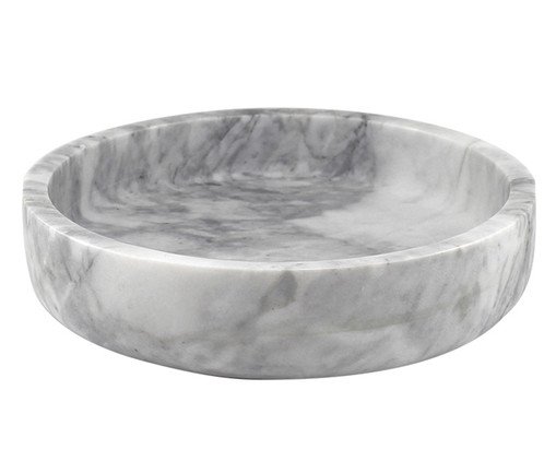 Centro de Mesa em Mármore Macchiato Branco, white | WestwingNow