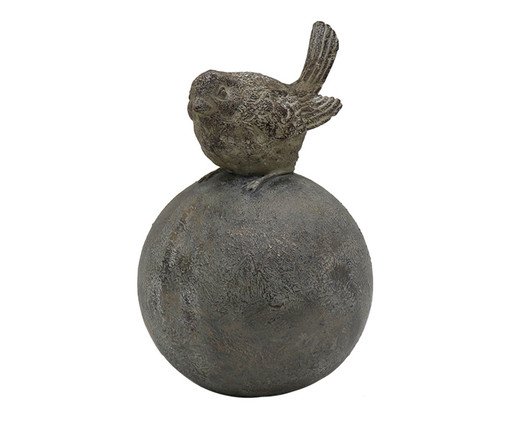 Adorno Decorativo Pássaro e Esfera Voler II, grey | WestwingNow