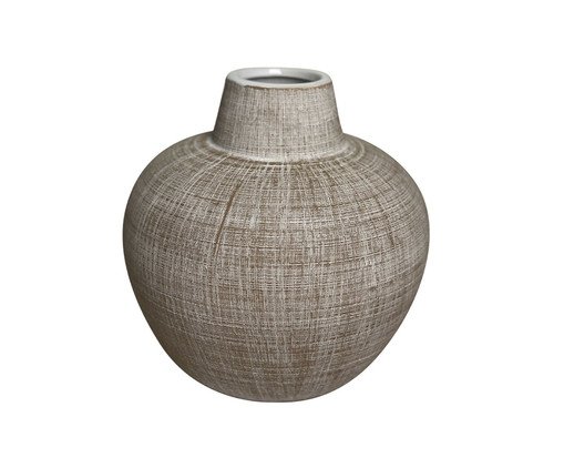 Vaso Decorativo Cinzelo Marrom e Branco, brown | WestwingNow