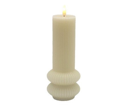 Vela Decorativa de LED Leggero Bege | Westwing