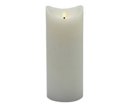 Vela Decorativa de LED Ovvi Branco Média | Westwing