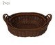 Jogo de Cestas Decorativa Paglia Marrom Escuro, brown | WestwingNow