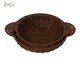 Jogo de Cestas Decorativa Filum Marrom Escuro, brown | WestwingNow