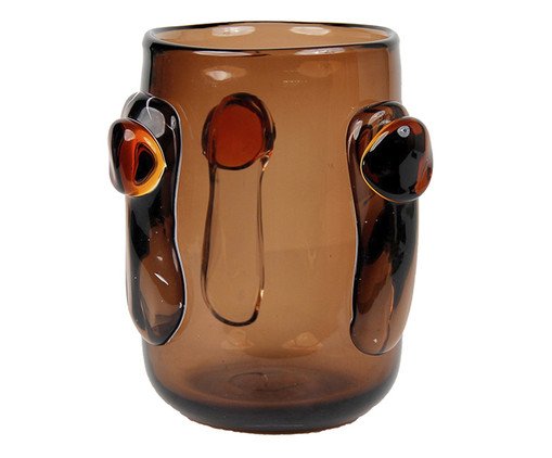 Vaso Decorativo Detalia Marrom Pequeno, brown | WestwingNow