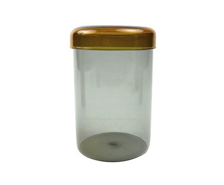 Pote Decorativo Ornement Âmbar e Fumê - 700 ml | Westwing