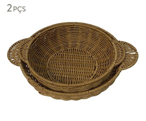 Jogo de Cestas Decorativa Filum Marrom Claro, brown | WestwingNow