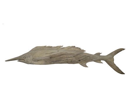 Adorno Decorativo de Peixe Aquatique Marrom