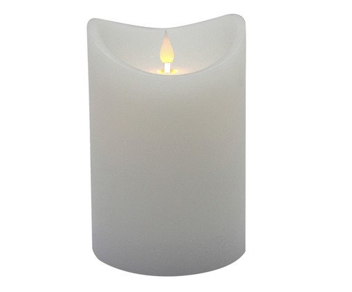 Vela Decorativa de LED Clarté Branco Pequena, white | WestwingNow