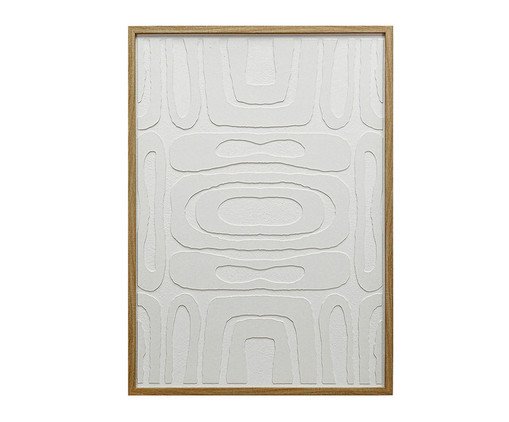 Quadro Decorativo Courbes Branco, white | WestwingNow