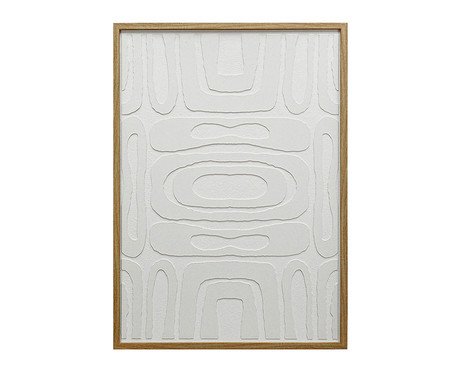 Quadro Decorativo Courbes Branco