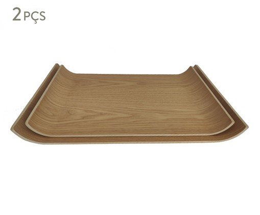 Jogo de Bandejas Decorativas Arbor Marrom, brown | WestwingNow