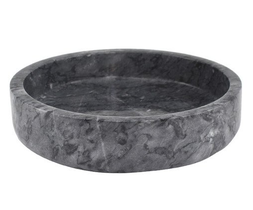 Centro de Mesa em Mármore Macchiato Preto, black | WestwingNow
