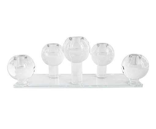 Castiçal em Cristal Halo, transparent | WestwingNow