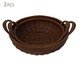 Jogo de Cestas Decorativa Naturel Marrom Escuro, brown | WestwingNow