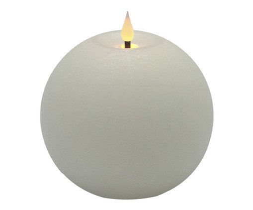 Vela Decorativa de LED Cerchio Branco Médio, white | WestwingNow