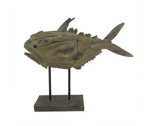 Adorno Decorativo de Peixes Poisson Marrom, brown | WestwingNow