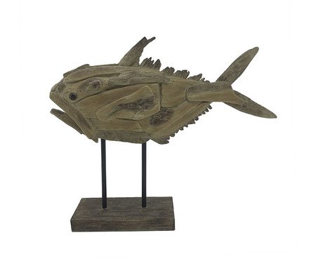 Adorno Decorativo de Peixes Poisson Marrom | Westwing