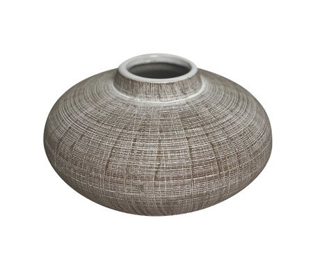 Vaso Decorativo Tellus Marrom e Branco | Westwing